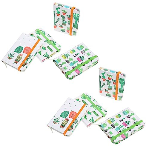 Operitacx Quaderni Carini Per Ragazze Quaderno Con Motivo Cactus 8 Pezzi/1 Set Agenda Giornaliera Delle Cose Da Fare Quaderno Tascabile Cancelleria Per Studenti