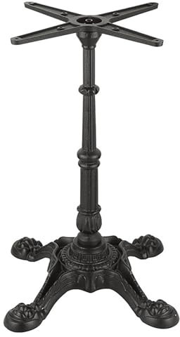 UIHECTA 1er-Set Tischbeine Aus Gusseisen Im Empaistischen Stil, Robustes Industrielles Tischgestell, FüR Esstisch, Couchtisch, Gartenteetisch, HeimwerkermöBelbeine, Schwarz