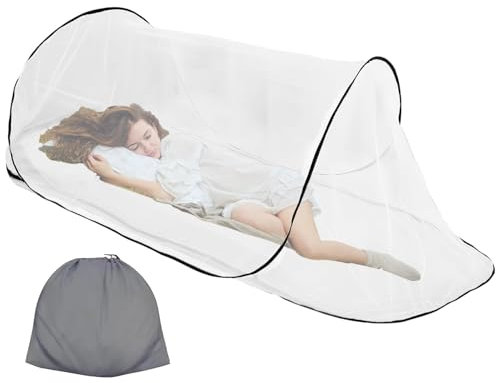 Zanzariera Pop Up, 200 x 80 x 56 cm, zanzariera da viaggio, rete da viaggio Senza sospensione