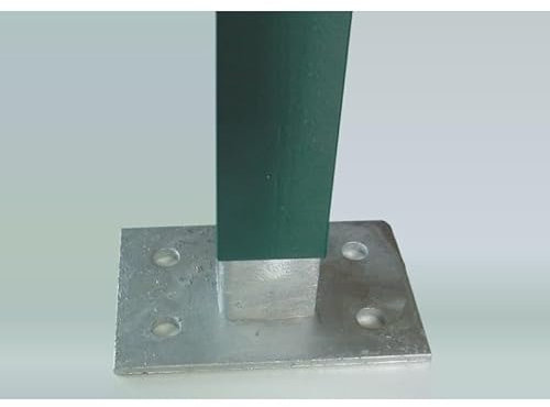 Base per Tassellare Recinzioni con Palo Quadro 50x50 cm - Kit 4 Basi