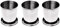 GIWFBQTR 3X Verre Pliable Gobelet Telescopique Tasse Retractable Sport Randonnee Camping 240ML Keychain