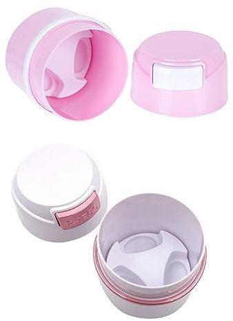 TOGEVAL 2pcs Kiss Lash Glue Storage Box Eyelash Extension Container Strong Seal Reusable Lash Glue Jar