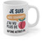 Tasse Humour Aide-Soignante – Cadeau Original et Drôle – Mug Métier Fesse Pêche 325ml