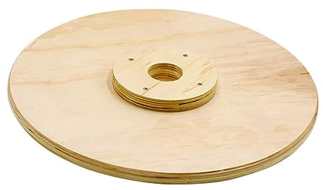 Toyvian Wooden Weight Plates Dumbbell for Sports Change Bumper Plates Easy to Assemble for Pilates and Fitness Exercises