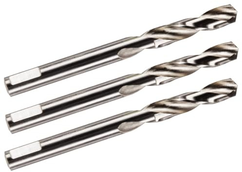 Rennie Tool 3 Pack Of 6.35mm (1/4) HSS Pilot Drill Bit For Hole Saw Arbors | Centre Drill For Holesaws + A1 & A2 Arbors. For Drilling Aluminium, Metal Sheet Stainless Steel, Pipes, Drywall, Wood Plastic