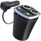 Trufolxiaz Adaptateur Chargement Voiture 4 en 1 avec Tension Afficher L'adaptateur Rapide Splitter 2 avec 2 USB pour L'adaptateur Voiture