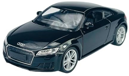 Welly Modell Auto Kompatibel mit Audi TT 8S Coupe Schwarz 3. Generation Ab 2014 ca 1/34-1/39 Metal Modell Auto Die Cast Neu im Kasten 43695
