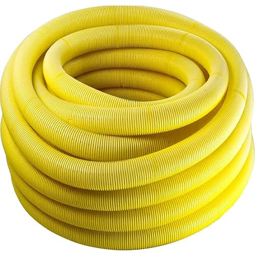 Doubleyou Geovlies & Baustoffe | Drainage | Drainagerohr | DN80 Gelocht | 20 Meter | Flexibles PVC-U Dränrohr | DIN 1187 | Effektive Entwässerung für Keller, Garten und mehr...