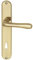 Marchesi 1022.15A.002.M Drückergarnitur ELEGANT 22-auf Langschild Buntbart Entfernung 90mm, für Türstärke 38-43mm, Messing poliert