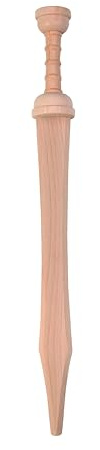 V A H - Stabiles Holz-Römer-Schwert für den Legionär, Gladius Titus - Länge 56cm - [Naturbelassen | Ideal zum Bemalen | Made in Germany]