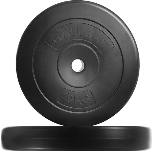 Gallant Weight Plates - 40kg Standard 1 Inch Vinyl Weights Discs 10kg X 4= 40kg Set For Men Women - Weight Plate Set Lifting Dumbbells Barbell Home Gym Fitness Training Equipment