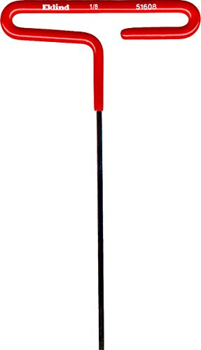 Eklind 51608 1/8 Inch Cushion Grip Hex T-Handle T-Key Allen Wrench, Steel
