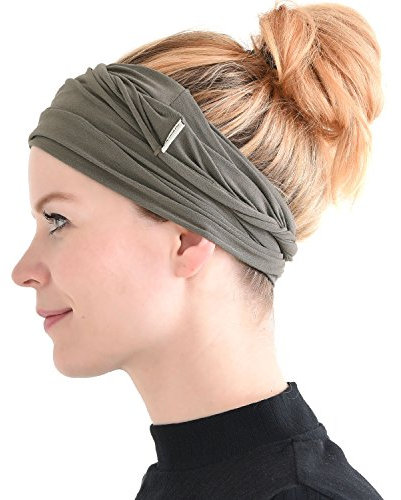Dünnes Lauf Stirnband Sport Haarband Herren, Bandana Damen Sommer Japanische Mode Lang, Loop Tuch Zum Binden Anthrazit