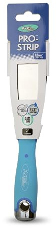 Axus Decor Pro-Strip Scraper (Blue Series) Wallpaper Scraper for Removing Paint and Wallpaper, Ideal for Professional & DIY Projects, Stainless Steel Blade & Rubberized Handle - 2 Inch/ 50mm