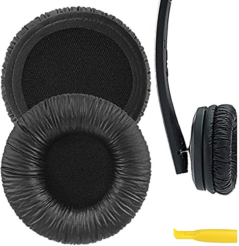 Geekria QuickFit Replacement Ear Pads for Sennheiser PX200, PX100, PX200-II, PX100-II, PXC300, PXC150, PXC250, PC130, PC131 Headphones Ear Cushions, Repair Parts (Black)