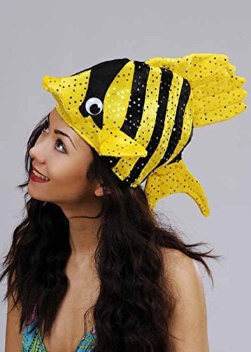 Adult Size Funny Tropical Fish Hat Assorted Colour by BOLAND BV