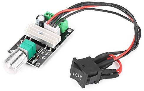 DC-Motordrehzahlregler, DC Motor Drehzahlregler PWM, PWM Motor Speed Controller, DC-Motorsteuerung, DC 6V 12V 24V 3A PWM-Motordrehzahlregelung Umschaltbarer Regler mit Schalter