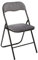 5five - Silla Plegable de Terciopelo Gris Marengo