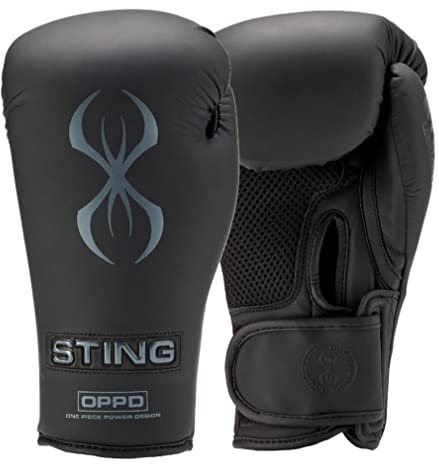 Sting Boxhandschuhe Armaone Gunmetal Grau - Innovative Boxhandschuhe für Boxen Kickboxen Sparring Muay Thai Fitness im Power Design (10oz)