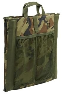 BRANDIT SITZMATTE MIT Tasche FALTBAR 2in1 Outdoor Trekking Matte Jagd UNTERLAGE, Farbe:Woodland