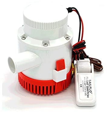 ZTBH Power Water Pumps Large flow dc 12v/24v bilge pump, with bilge float switch 3000 GPH electric water pump Water Pumps & Accessories (Voltage : 24V)