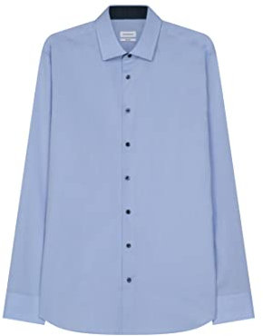Seidensticker Herren Mens Shaped Longsleeve Cotton Hemden, Hellblau(293690), 39 EU