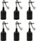 OMIGA 6 Stück Lampenfassung E27 Fassung 4 A 250V Baufassung mit Kabel für Bauarbeiten Wohnzimmer Küche Schlafzimmer Glühbirnen Fassung (Schwarze)