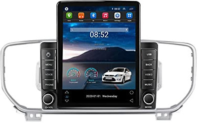 Android 11 Radio Coche con Pantalla 2 DIN para Kia Sportage 4 KX5 QL 2016-2018 Autoradio 9.7 Pulgadas con Pantalla Táctil Admite WiFi/GPS/Bluetooth/USB/SD/RCA,Mandos del Volante ( Color : B TS200 4G+W