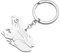 RAIDIN Edelstahl Gold Silber Plattiert Süße Tier Schlüsselanhänger Schlüsselring Geschenke für Damen Mädchen Auto Handtasche Schlüssel Charms Zubehör (Silber-094 Frosch)