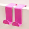 BBAUER 2 Pcs Stainless Steel Door Hooks - for Standard Door and Wardrobe, Coat Rack Wall Mount, Blue/Pink/Natural, Over The Door Towel Hanger, Easy to Install (Color : Pink)