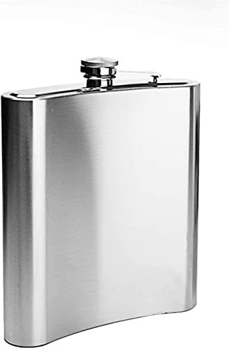 CAFFIA Acero Inoxidable 304, 2,5 kg, Grado alimenticio, Botella de Agua Plana portátil Gruesa, petaca, 48 Oz