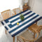 JCAKES Tischdecke mit griechischer Flagge, abwischbar, rechteckig, für rechteckige Tische 152 cm x 76 cm.