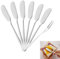 Cuchillo Mantequilla, Cuchillo para Mantequilla, 6 Piezas Cuchillo de Mantequilla de Acero Inoxidable, Esparcidor de Mantequilla, con Tenedores Pequeños Postre, Para Mermelada Pan Crema Espátula