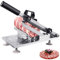 EEYZD Trancheuse a Jambon Saucisson Coupe Pain Trancheuses Double Roulement RéGlable en Acier Inoxydable,éPaisseur,Ressort Rebond éLevé,éConomie Travail,Slicer