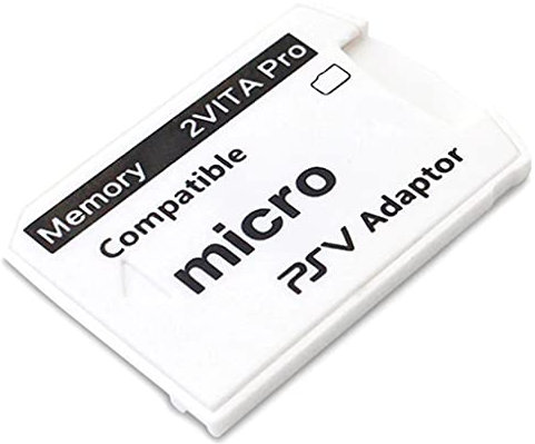 FEYLIE Adaptateur, SD2VITA 6.0 Carte Mémoire pour Ps Vita, Carte Tf, Adaptateur 1000/2000, Système 3.65, pour Micro-SD, Version Originale