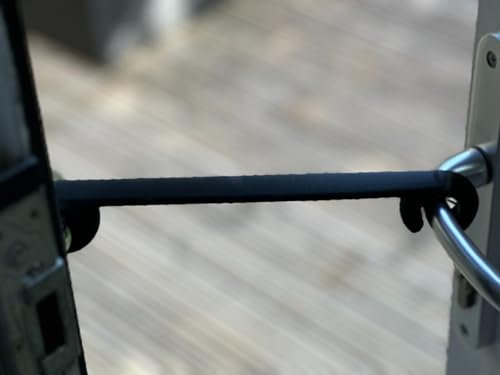 Patio Door Breezer, French Door Stay Open Hook, Air Circulation, Door Stop (Grey, 270mm)
