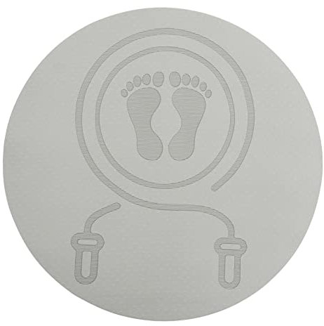 WESIEVYA Tpe Sprungmatte Rund Rutschfest Stoßdämpfend Indoor Jump Rope Matte Für Yoga Pilates Fitnessstudio Bodenmatte Trainingspad