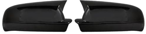 Kappen Rückspiegel Schutzhülle Für VW Für Golf 4 Für MK4 1998-2002 Für Passat Für B5 Auto Rückspiegel Seitenspiegel Abdeckung Aufkleber Flügelkappe Außengehäuse(Bright black)