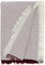 Martina Home Spiga vielseitiger Schal, 80% Baumwolle, 20% Polyester, Roh/Burgund 260 Length x 230 Width cm
