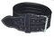 Lisaro KDK Power Gürtel. Dreikampf Gürtel, Heavy Duty Gewichtheber Gürtel, Lever Crossfit Training Gürtel schwarz (XXL)