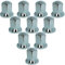 Promo Link Lot de 40 capuchons d'écrous de roue universels résistants aux rayures - 33 mm - Chromé - Largeur de clé
