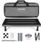 Ghost Fire Gitarren Pedalboard, Aluminiumlegierung, 0,7 kg, super leichter Effekt, Pedal board, 50 x 18cm, mit Tragetasche, SPL-02