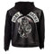 Sons of Anarchy Jax Teller Highway Kunstlederjacke mit Kapuze, Schwarz, Schwarz - Kunstlederjacke, XX-Small