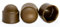 Tappi di protezione per dadi e bulloni in plastica marrone M12 (chiave da 19 mm), confezione da 10