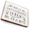 Kühlschrankmagnet mit Spruch - D - Handmade aus Buchenholz - Magnet für Kühlschrank Süß Witzig Lustig - Küchen Kühlschrank Deko 6.5cm x 5cm - Geschenk-Idee (Das hier ist das verrückteste Leben)