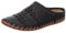 Gemini Damen Pantolette Sabot Leder Clog Cutouts 031195-02, Größe:37 EU, Farbe:Schwarz