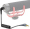 Geekria 3,5-mm-TRRS-auf-TRS-Winkelspulen-Mikrofonkabel, 50 cm, kompatibel mit Rode SC7, VideoMicro, VideoMic GO II, Wireless GO II 1/8-Stecker-zu-Stecker-Mikrofonkabel (Schwarz)