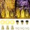 Ymenow Solar Flaschenlichter, 6 Stück Solarlichter 2m 20LEDs Flaschenlichterkette Korken, Lichterkette für Flaschen, Weinflaschen, LED Flaschenlicht mit Korken für DIY Party Garten - Warmweiß