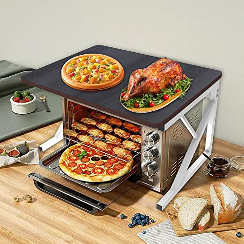 Drumm Support de Four à Micro-Ondes Étagère de Rangement pour Micro-Ondes Multifonctio étagère de Stockage Étagère de Cuisine Support Tablette,Noir