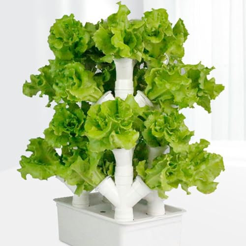Sistema di Coltivazione Idroponica da Giardino, Kit di Coltivazione Aeroponica a Torre Idroponica, Sistema di Semina Acquaponica,3columns